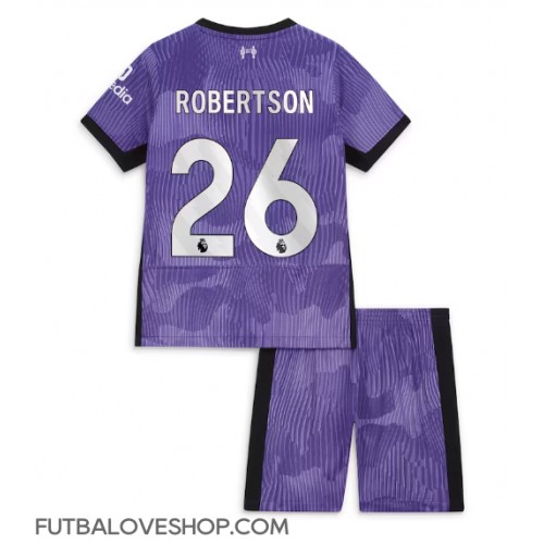 Dres Liverpool Andrew Robertson #26 Tretina pre deti 2023-24 Krátky Rukáv (+ trenírky)